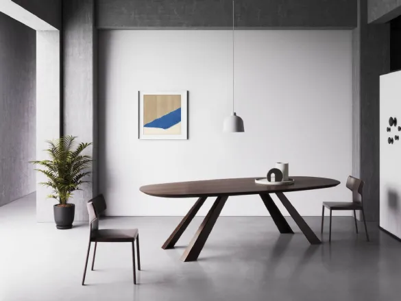 Tavolo di design Panama Quadrato 150x150 Fisso Pizzolato - Progetto Sedia